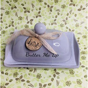 Farmhouse Butter Dish “Butter Me Up!” Gray New Farm Finds Butter Boat
